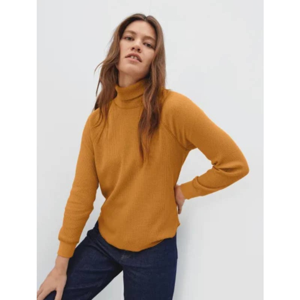 Everlane Turtleneck Waffle Tee